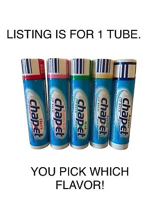 (1 Tube) CHAP ET - Vanilla Bubble Gum Mint Or Cherry Chapstick Balm Stick Chapet • $14.99