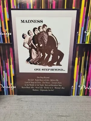 MADNESS ONE STEP BEYOND 198mmx283mm METAL SIGN/ MAN CAVE/ GARAGE/ SHED. • £6.50