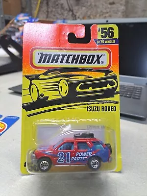 Matchbox Mb56 Isuzu Rodeo Red  Power Parts  • $3.75