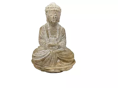 Vintage Marble Shakyamuni Amitabha Buddha Meditation Made In Vietnam 3-3/4  Tall • $29