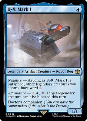 MTG K-9 Mark I  - Doctor Who Commander • $1.69