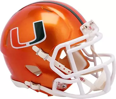 Miami Hurricanes Unsigned  FLASH Alternate Revolution  Mini Football Helmet • $34.99