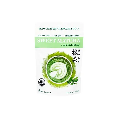 Organic Sweet Matcha Green Tea Powder Cafe Style Blend 16 Oz • $15.99