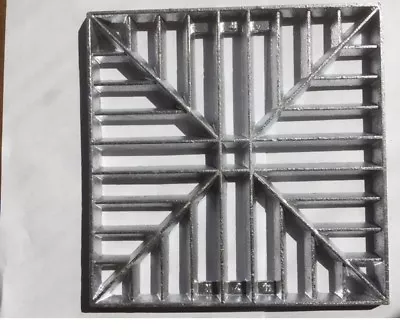 £19.99 • Buy 230mm (9 ) Square Metal Alloy Gully Grid Grate Drain Cover No Rust Man Hole