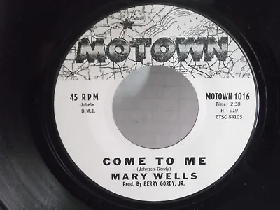 Mary WellsMotown 1016 Come To Me US7 451962 PROMO Motown Classic Mint • $39.99