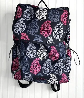 Vera Bradley Nylon XL Campus Backpack In Canterberry Magenta Winter 2013 • $30