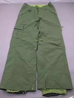 Empyre Size L/32 Men Green Waterproof 10k Breathable Cargo Snow Ski Pants T272 • $29.99