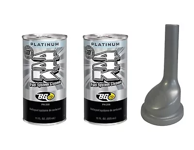 BG 44K Platinum Fuel System Cleaner BG44K PN208 W/ Funnel 2-Pack • $46