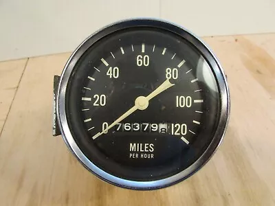 Vintage Stewart Warner 120 MPH Speedometer 565DWA 3 Hot Rat Rod SCTA • $50