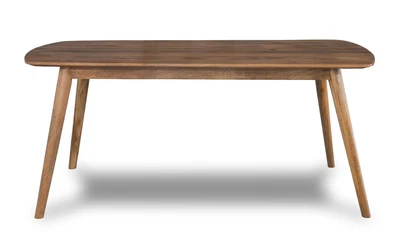 £449.34 • Buy 230cm / 7.5ft Solid Light Mango Dining Table - Retro/Scandi Style