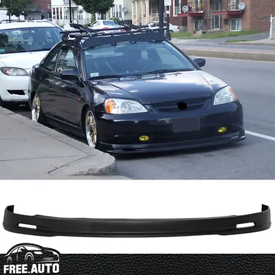 Fits 01-03 Honda Civic 2/4Dr Front Bumper Lip Chin Spoiler Mugen Style PP • $59.90