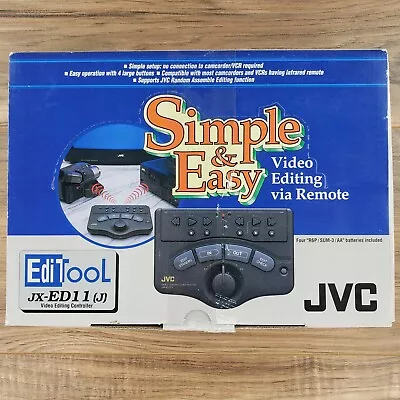 JVC Video Editing Controller JX-ED11 (J) Simple & Easy Video Editing Tool • $26