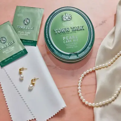Peals Cleaning Town Talk Pearl Care Kit Set New In Tin Made In England • £9.99