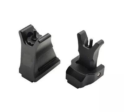 Metal Flip-Up Front Rear Tactical Sight Machine CNC Aiming Folding Sight • $29.99