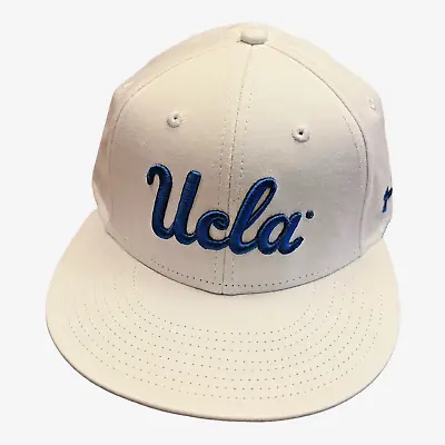 NEW Under Armour UCLA Bruins White Flat Bill Hat Adjustable Snapback OSFM • $4.99