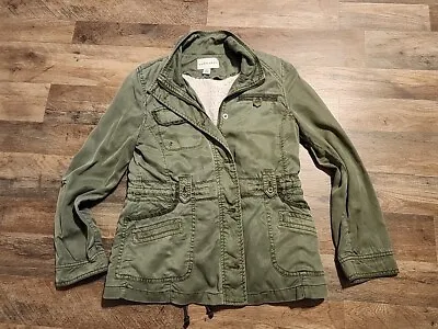 Anthropologie Marrakech Womens Military Utility Jacket Removable Sherpa Lining S • $44.99