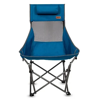 XPlus High Back Compact Camping Chair Blue High Quality Aluminum Frame • $29.50