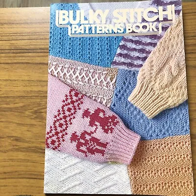 Bulky Stitch Patterns Book For Knitting Machines • £8.94