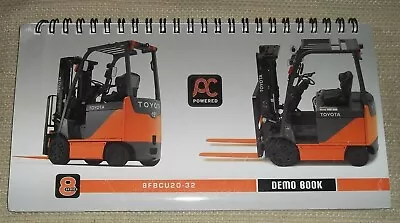 $19.99 • Buy Toyota 8fbcu20-32 Ac Electric Forklift Digital Display Operation Manual Book