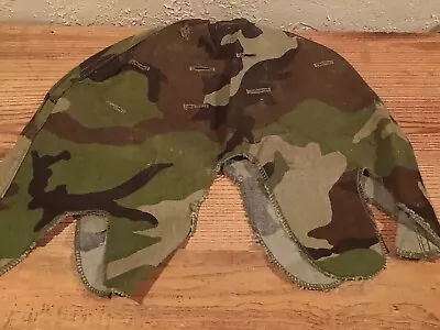 Post-Vietnam Woodland Camouflage Cover For M1 Steel Pot Helmet - Dtd 1980's  USA • £4.75