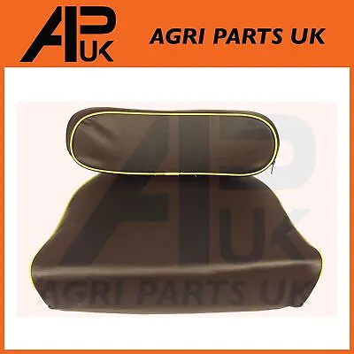 Black Seat Pan Cushion Set Yellow Piping For Massey Ferguson 235 240 290 Tractor • $55.57