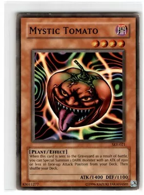 Yu-Gi-Oh! Mystic Tomato Common SKE-021 Heavily Played Unlimited • $1.94