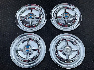 $600 • Buy Pretty Set 1955 1956 Dodge Custom Royal Lancer Spinner Hubcaps 15  Wheel Covers