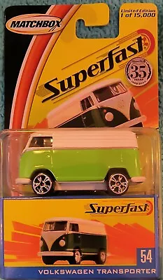 Matchbox Superfast 2004. Volkswagen Transporter  #54 Limited Edition NIP • $15.99