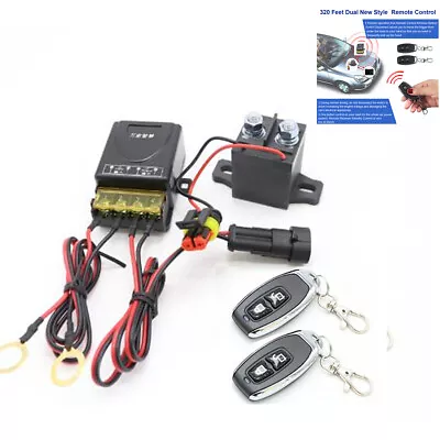  12V Wireless Dual Remote Control Car Master Battery Disconnect Switch Isolator • $35.90