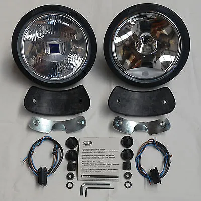 Hella Rallye 4000 Driving Lights + 55w Hid Conversion Kit + Clear Covers **new** • $760