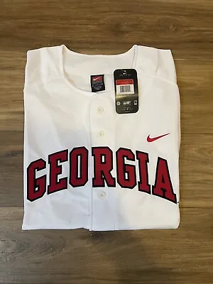 Georgia Bulldogs UGA Nike Baseball Jersey NWT • $65