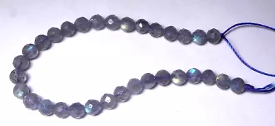 32 LABRADORITE 4.5 Mm Flashy Faceted Round Natural Gemstone Beads • $1.75