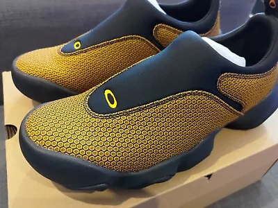 Oakley Factory Team Brain Dead Flesh UK8.5 US9.5 Yellow Jacquard Shoes Trainers • £189.99