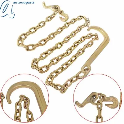 New GRADE 70 Chain Assembly 15  J Hook Grab And Mini J Hook Cluster 5/16  X 10FT • $34.65