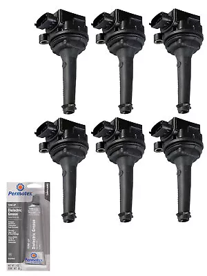 Set Of 6 Ignition Coil + Tune Up Grease For Volvo C70 S60 S70 S80 V60 V70 UF341 • $87.99