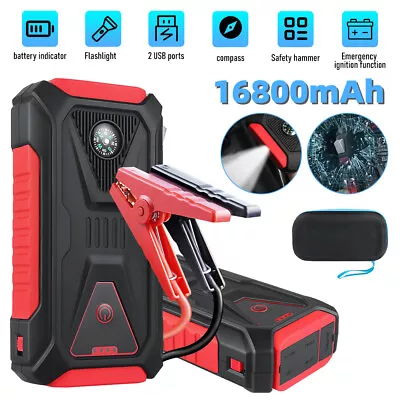 1500A Peak Car Jump Starter Booster Power Bank Charger For 6.0L Gas 4.0L Diesel • $47.49