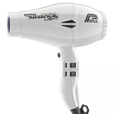 Parlux Advance Light Ceramic & Ionic Hairdryer - White | AUS SELLER • $275