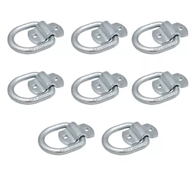 8Pk 1/2  Heavy Duty Bolt-On D Ring W/ Mounting Brackets 4000 # WLL Anchor • $32.99