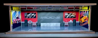 Iroc Z Parking Model Diorama Garage LED Light 4 Hot Wheels 164 • $50