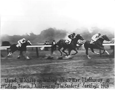 1919 - MAN O' WAR Being Upset By Upset In The Sanford At Saratoga - 10  X 8  • $20