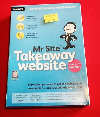 Mr Site Takeaway Website Version Two New And Sealed • £19.95