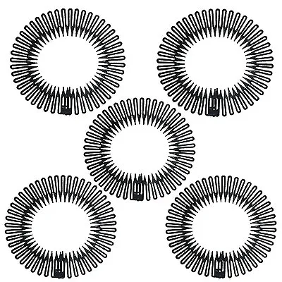 5 Pcs Hair Comb Headbands Stretchable Flexible Plastic Circle Men & Women • $6.99