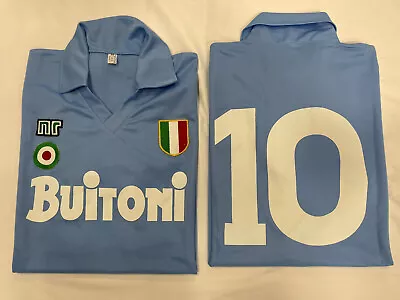 Shirt Maradona Naples Buitoni 10 1987/88 Size Adults And Children Embroidered • £41.90