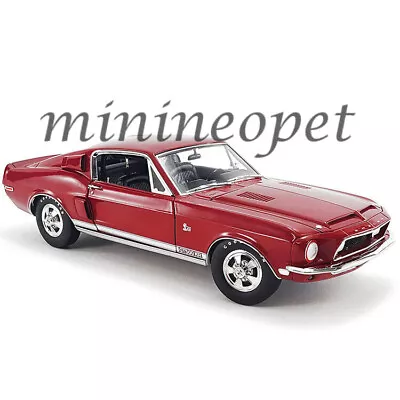 Acme A1801849 1968 Shelby Mustang Gt500 Kr King Of The Road 1/18 Diecast Red • $139.95