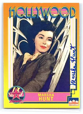 Marsha Hunt Signed Autographed Card Hollywood Walk Of Fame #131 • $32.95