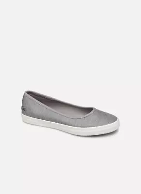 Womens Lacoste Ziane Ballett 219 1 CFA Trainers Shoes 7-37CFA00501E7 GREY • £39.95