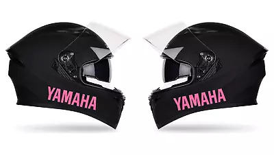 2x Yamaha R1 R2 R3 Helmet Sticker Decal 150mm PINK • $11.50