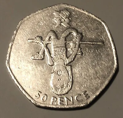 Olympic 50p 2011  Athletics High Jump  Fifty Pence Coin London Olympics • £2.50