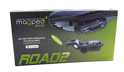 Magped Road2 Magnetic Pedal 200n Gray Titanium Spindle Carbon Body • $192.99