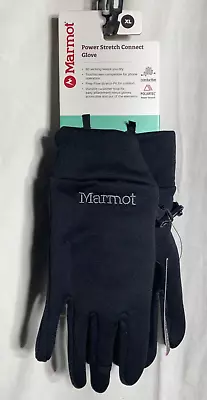 Marmot Power Stretch Connect Polartec Lightweight Winter Gloves Unisex Black XL • $40